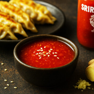Sauce Sriracha‑miel‑gingembre