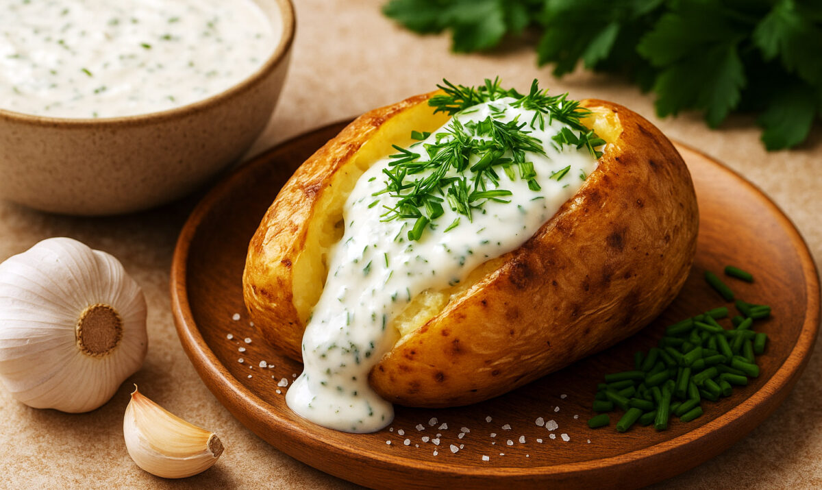 Sauce Creme Ail Et Herbes