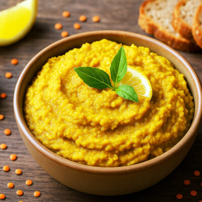 Tartinade De Lentilles Corail Au Curry