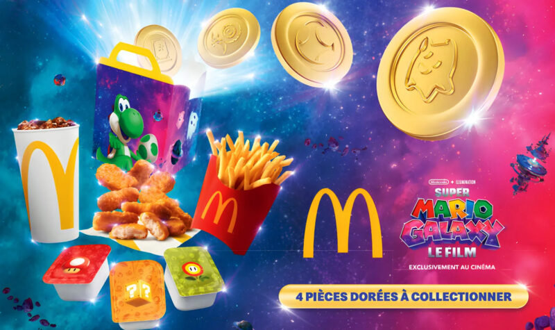 Mcdonalds X Super Mario Galaxy Menu