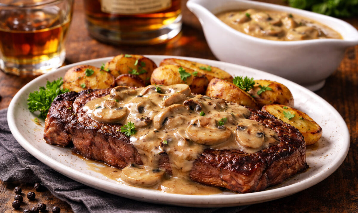 Sauce Whisky Aux Champignons