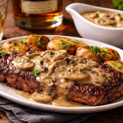 Sauce Whisky Aux Champignons