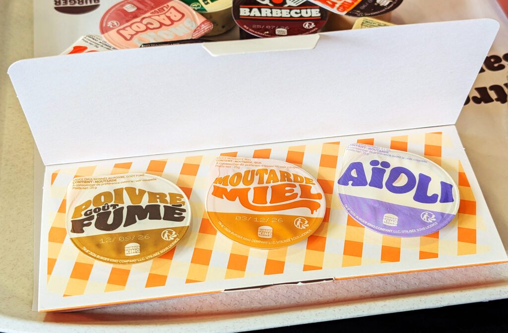 French Sauces Burger King Detail 2026